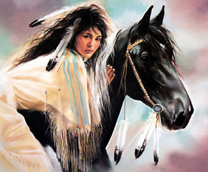 Native American Woman Painting Beautiful At PaintingValley.com ...