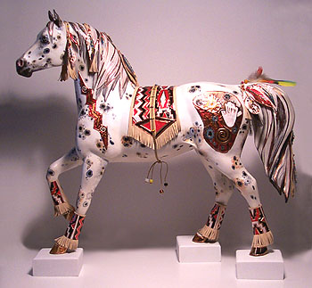 350x323 Lynn Bean Art Gallery Store Art, Apparel, Figurines - Native Horse Painting