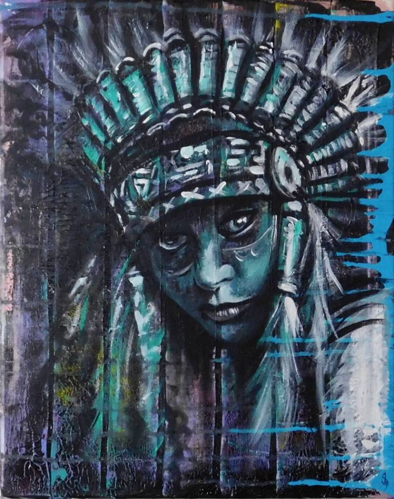 770x973 Marina Fay Saatchi Art - Native Painting