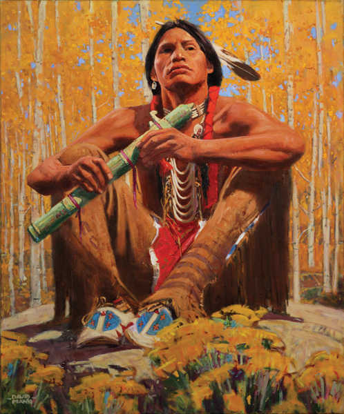 498x600 David Profile About His Native American Paintings - Native Painting