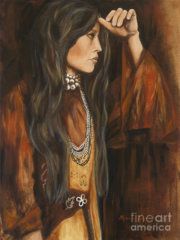 180x240 Native Women Painting - Native Woman Painting