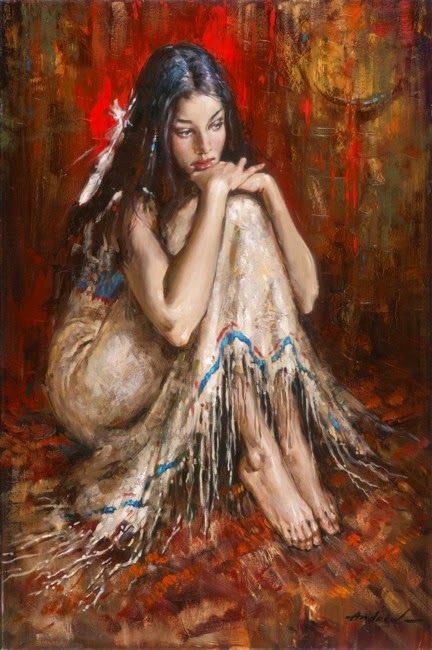 432x650 Atroshenko) Kai Fine Art Andrew - Native Woman Painting