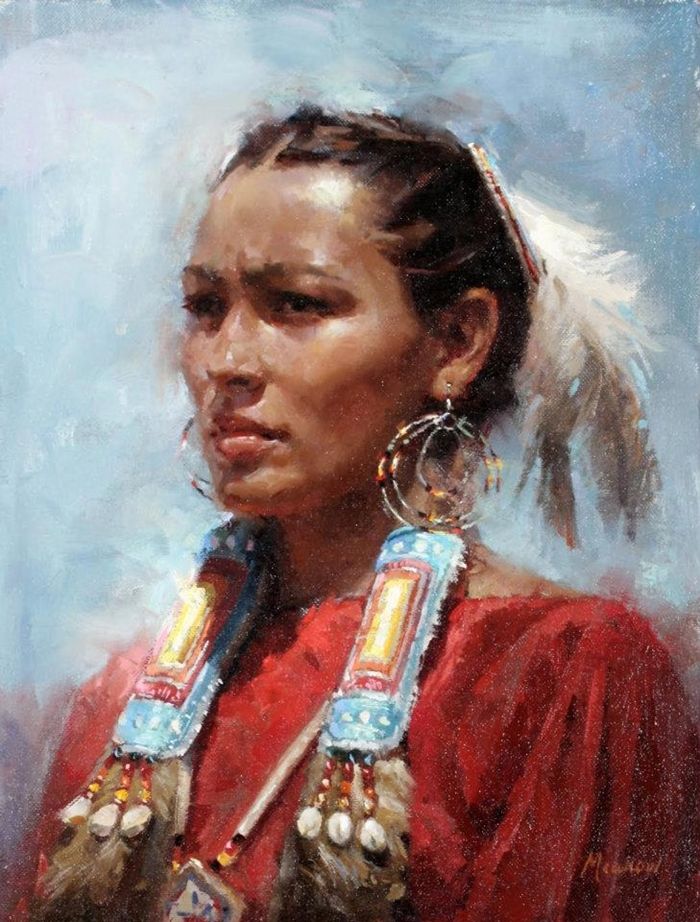 700x922 709 Best Native American Fine Art Images On Native - Native Woman Painting