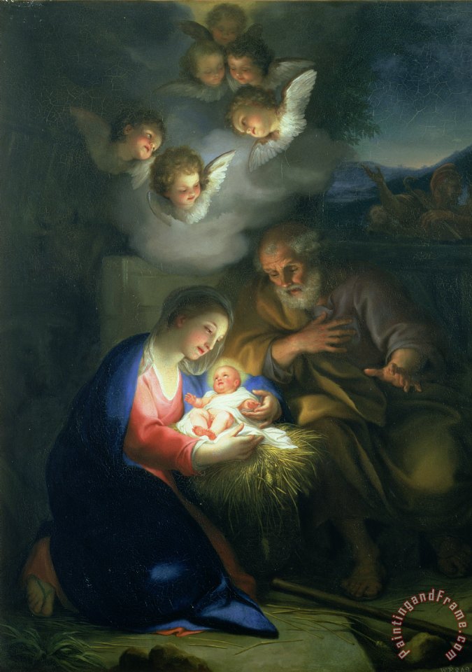 675x960 Anton Raphael Mengs Nativity Scene Painting - Nativity Painting