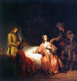 250x263 Joseph Accused By Potiphar's Wife By Rembrandt Harmenszoon Van Rijn - Nativity Painting Rembrandt