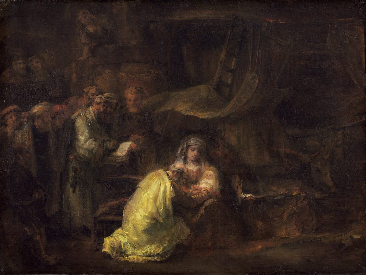1200x904 Rembrandt Harmensz. Van Rijn The Circumcision - Nativity Painting Rembrandt