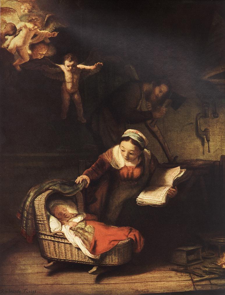 773x1010 Stapleton Kearns More Of The Christmas Story, Illustrated - Nativity Painting Rembrandt