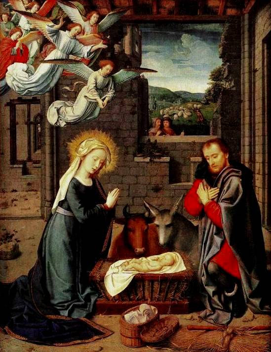 549x712 The Birth Of Christ Famous Paintings - Nativity Scene Painting