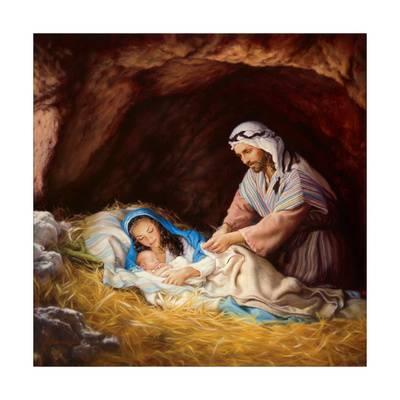 400x400 Beautiful Nativity Scenes Artwork For Sale, Posters And Prints - Nativity Scene Painting