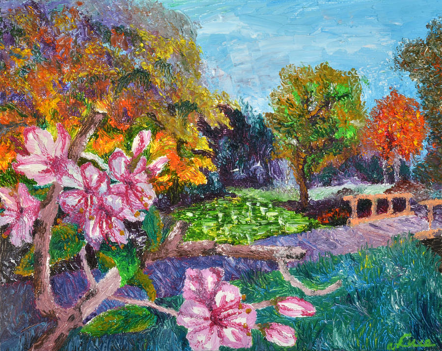 900x715 Landscape Painting Nature Cures Painting By Luxo N P - Nature Landscape Painting