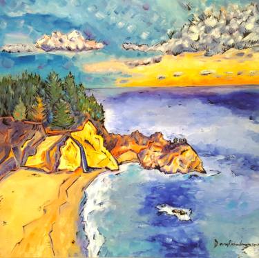 375x374 Saatchi Art Landscape Painting California Beach Nature Oil - Nature Landscape Painting