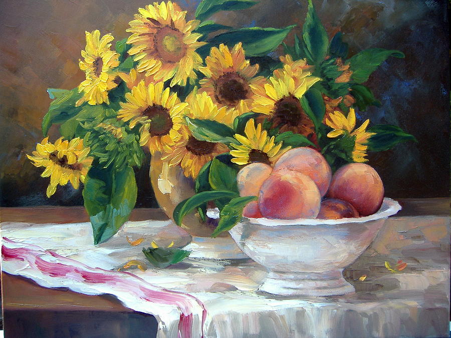 900x675 Nature Morte Painting By Jacqueline Brochu - Nature Morte Painting