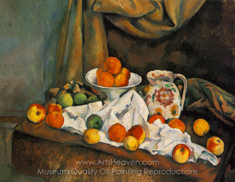 820x636 Reproduction Painting Paul Compotier, Pitcher, And Fruit - Nature Morte Painting