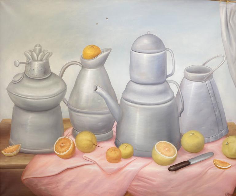 768x638 Fernando Botero - Nature Morte Painting