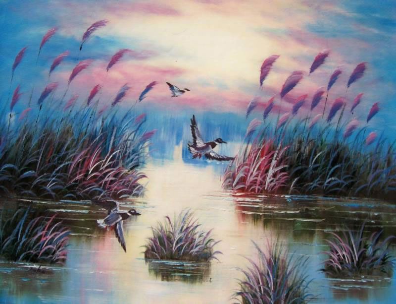 800x613 Land, Sea Amp Nature Oil Painting - Nature Oil Painting