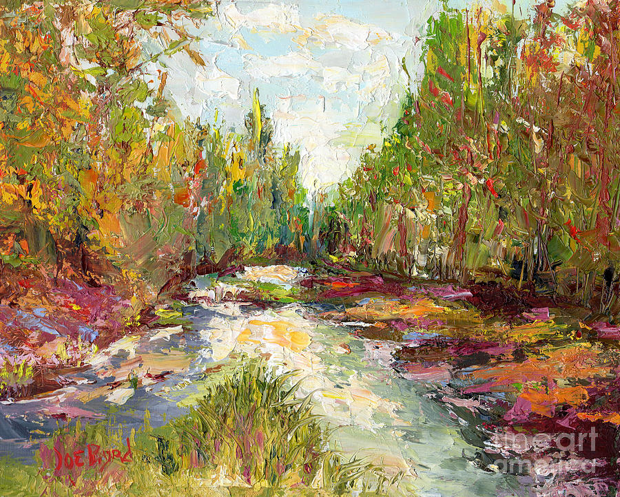 900x722 Nature In Color Palette Knife Oil Painting By Artist Joe Byrd - Nature Oil Painting