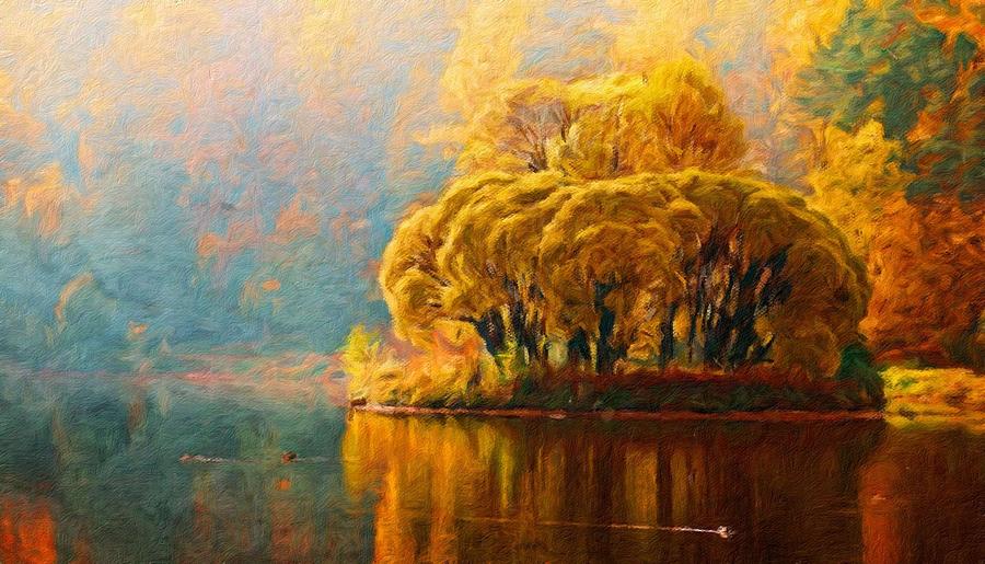 900x515 Nature Oil Painting Landscape Painting By World Map - Nature Oil Painting