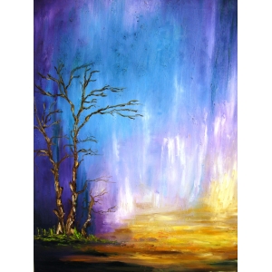 300x300 The Lonely Tree Oil Landscape And Nature Paintings. Impressionism - Nature Oil Painting