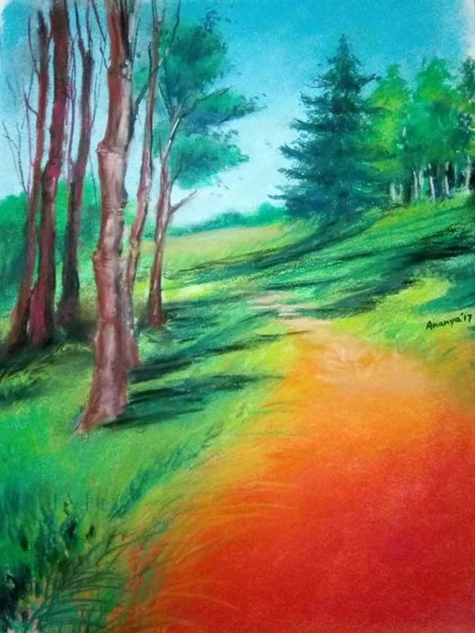 675x900 Nature Painting By Artist Ananya Kundu - Nature Painting