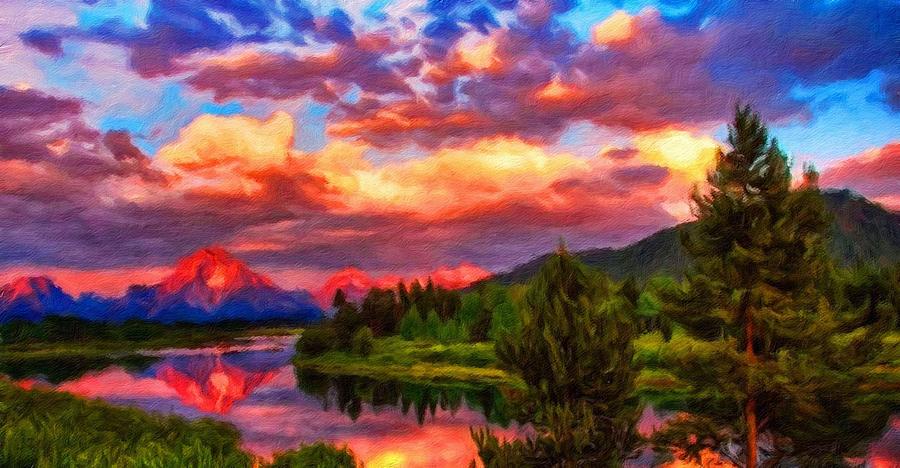 900x468 Landscape Drawing Nature Painting By World Map - Nature Painting Drawing