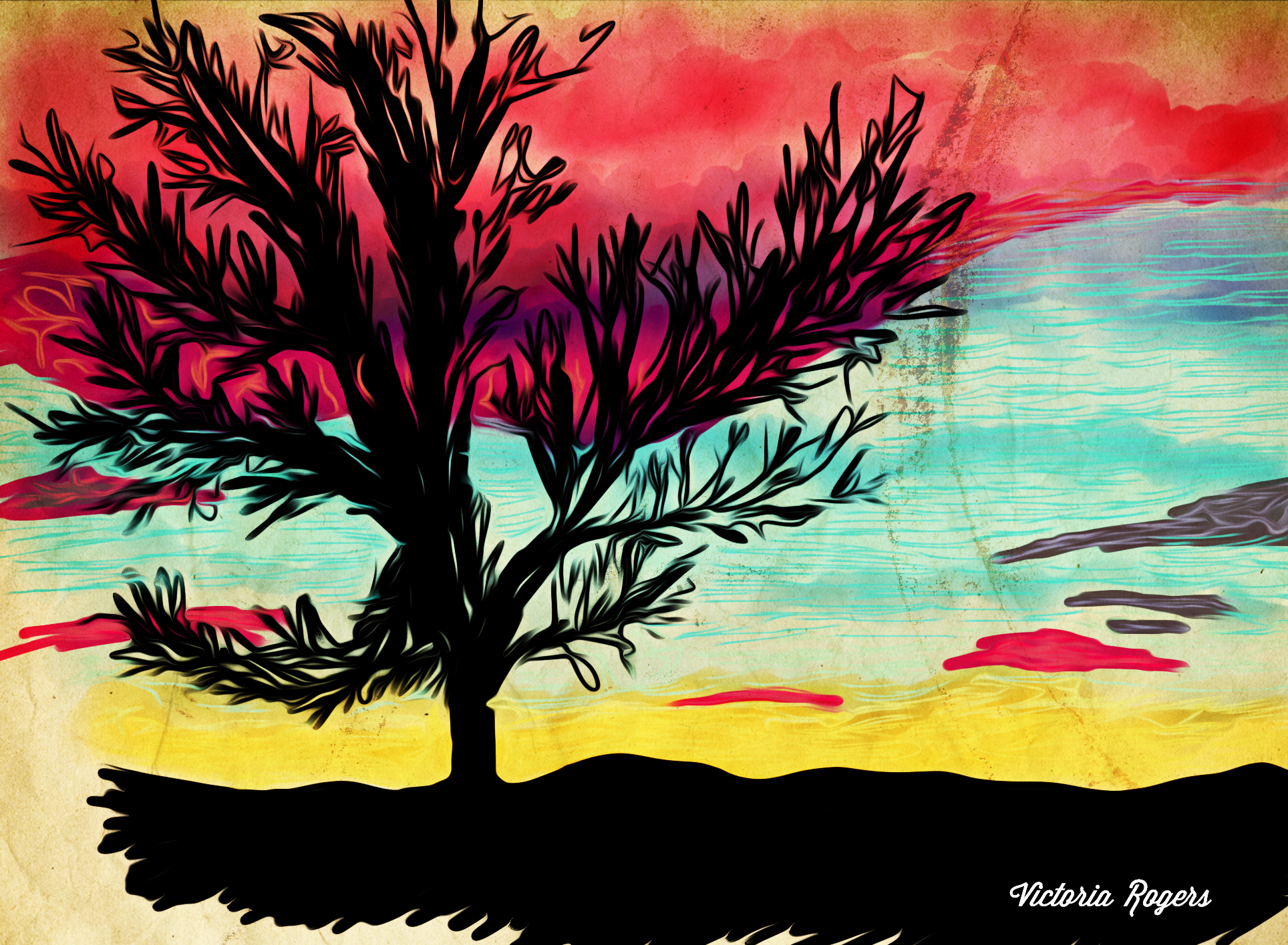 1928x1416 Painting About Nature Sketch - Nature Painting Drawing