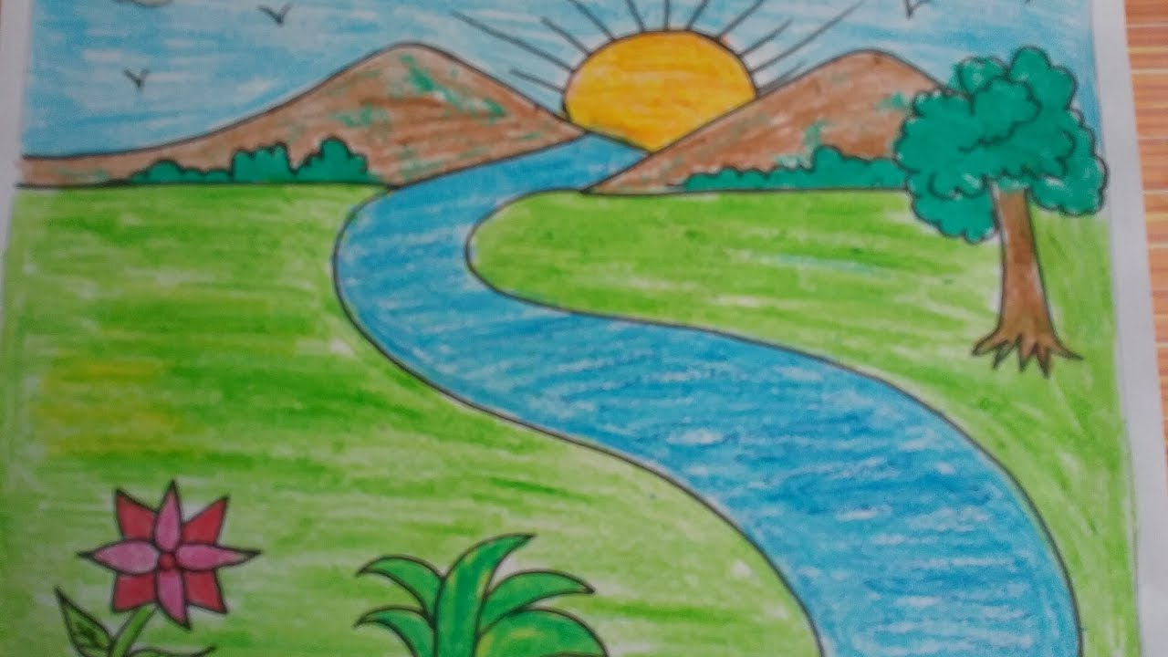 Nature Painting Drawing at Explore collection of
