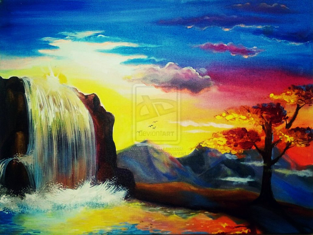 1030x775 Nature Painting Drawing For Kids 4k Pictures 4k Pictures [Full - Nature Painting For Kids