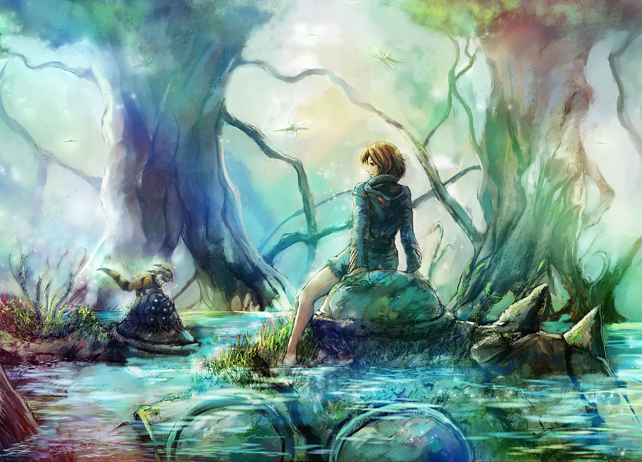 900x648 Nausicaa And Teto By Annamcg - Nausicaa Painting