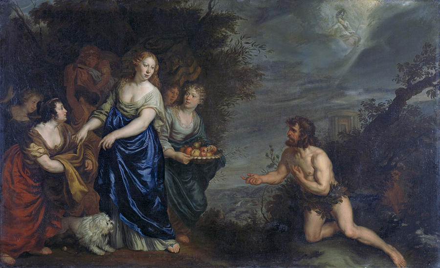 900x549 Odysseus And Nausicaa Painting By Joachim Von Sandrart - Nausicaa Painting