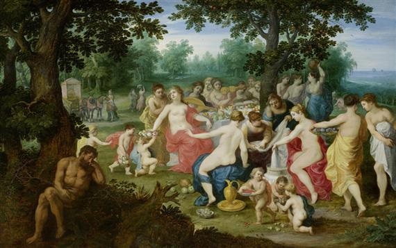570x357 Odysseus Und Nausicaa By Hendrick Van Balen And Jan Brueghel - Nausicaa Painting