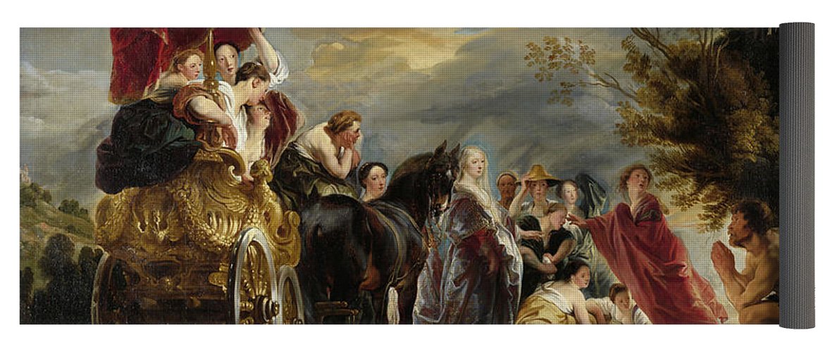 1171x500 The Meeting Of Odysseus And Nausicaa Yoga Mat For Sale By Jacob - Nausicaa Painting