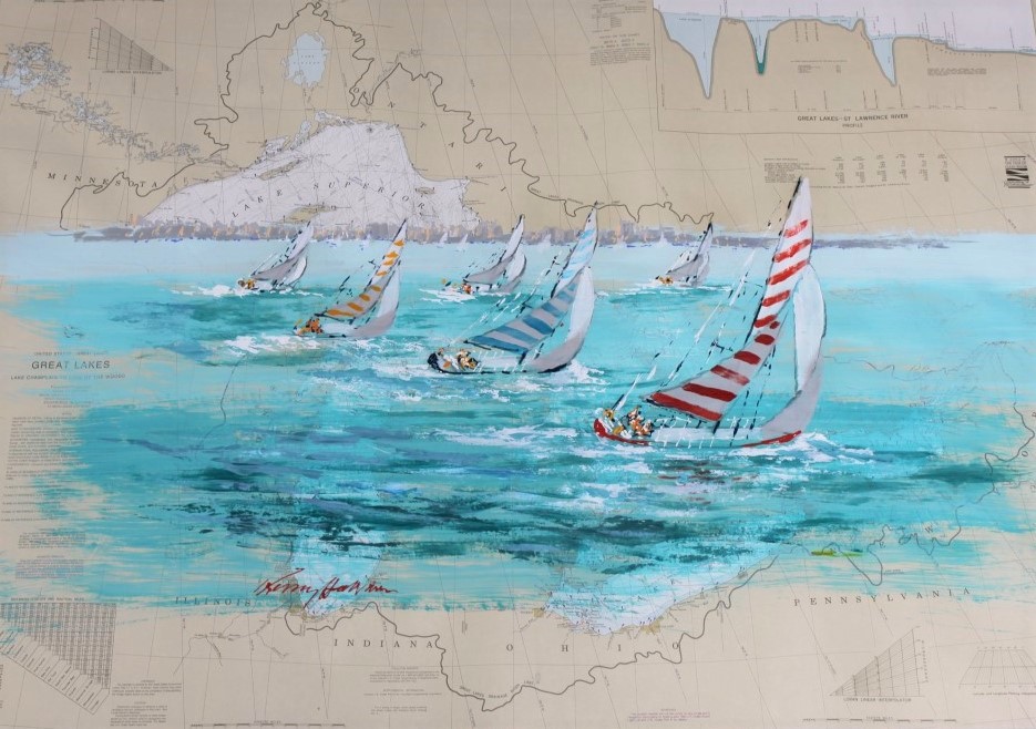 Paintings On Nautical Charts