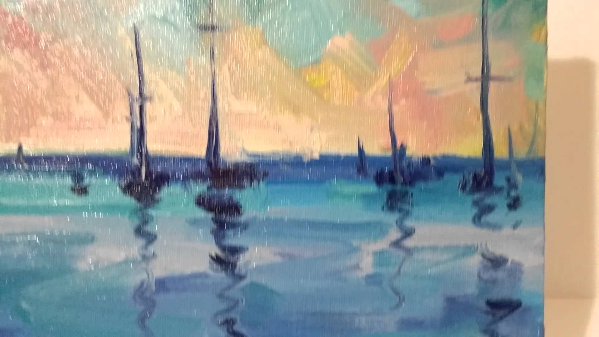 1920x1080 Jose Trujillo Fine Art Nautical Oil Painting With Sailboats - Nautical Oil Painting