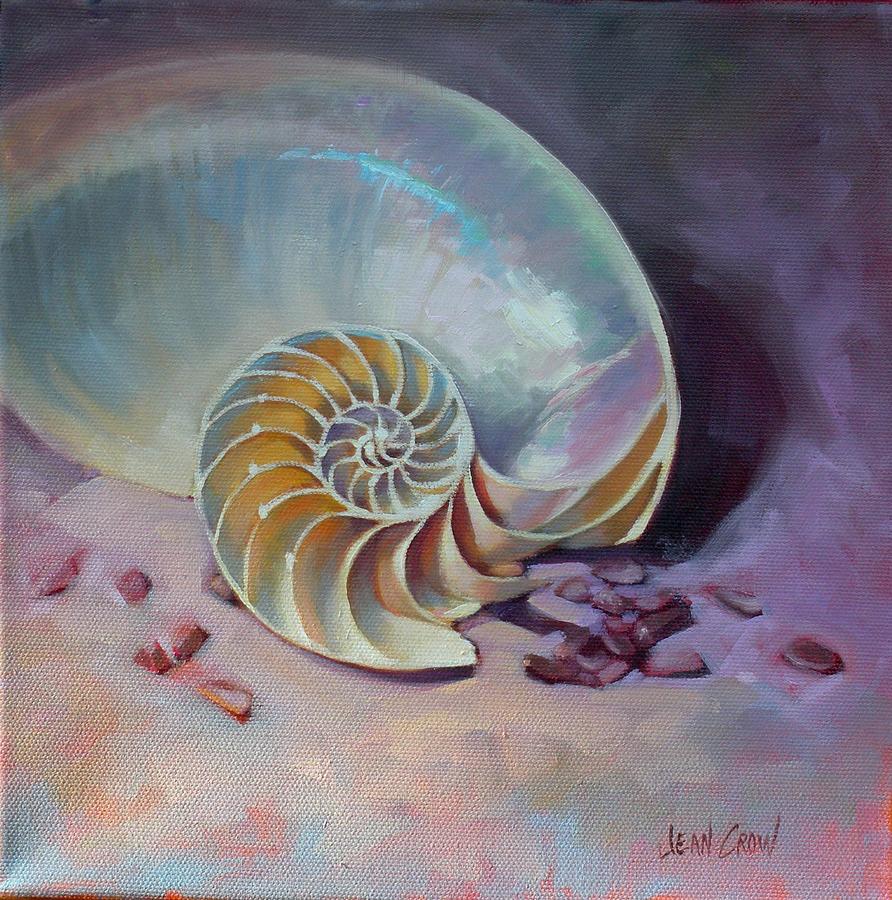 892x900 Nautilus Painting By Jean Crow - Nautilus Painting