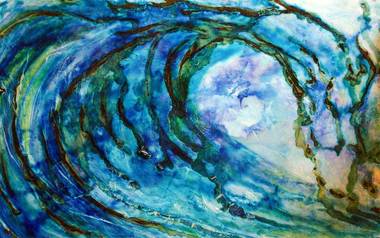 380x238 Original Wave Art By Tamara Kapan Titled Nautilus - Nautilus Painting