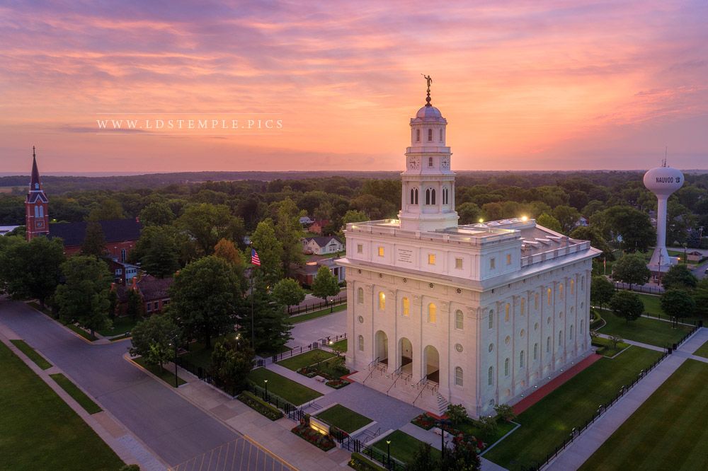 1000x666 Nauvoo Temple Oh How Lovely Was The Morning - Nauvoo Temple Painting