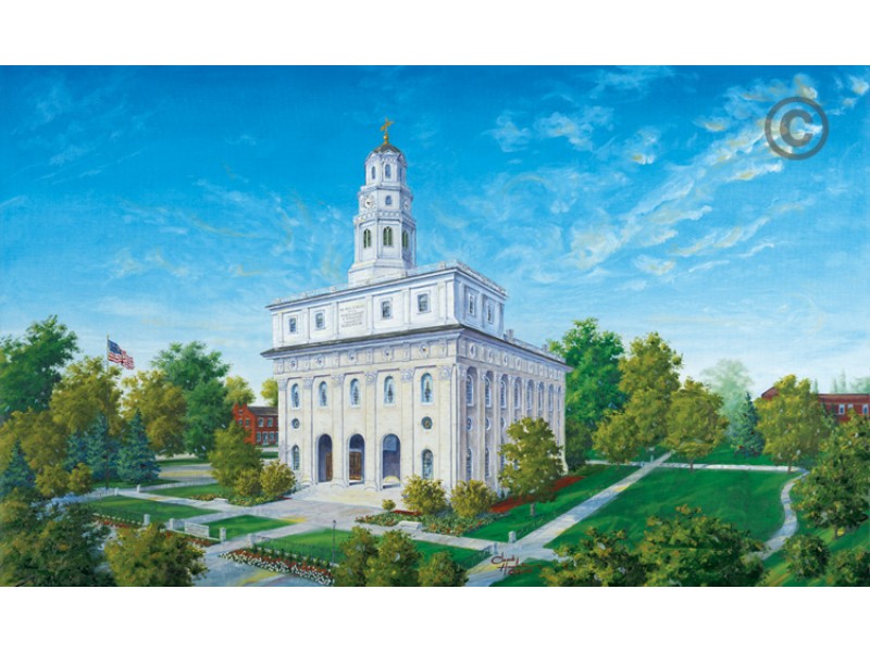 800x600 Nauvoo Temple Painting - Nauvoo Temple Painting