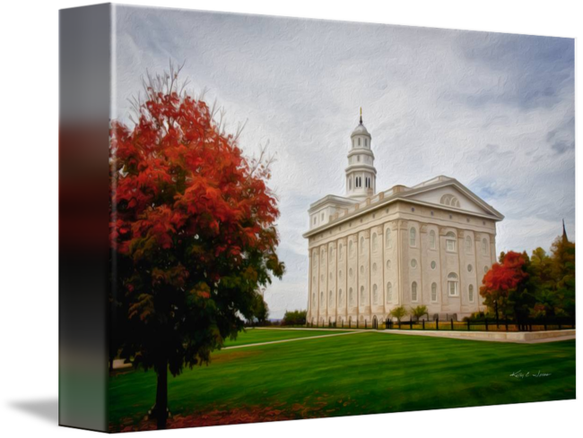 650x489 Nauvoo Temple Painting By Kelly Jones By Fine Art By Db - Nauvoo Temple Painting