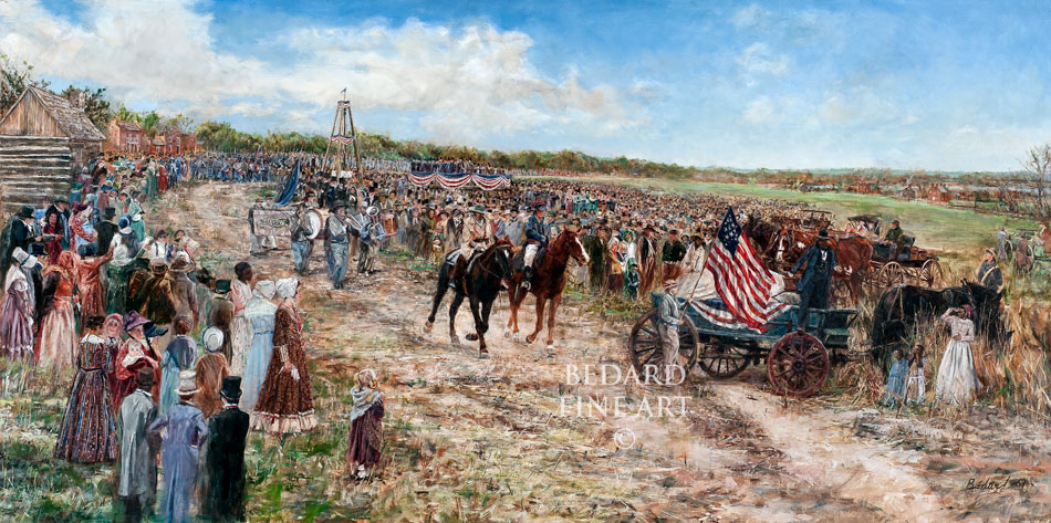 950x473 Laying Of The Nauvoo Temple Cornerstones - Nauvoo Temple Painting