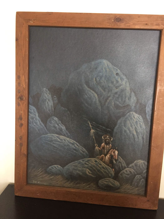 525x700 Beautiful Navajo Painting Night Patrol - Navajo Painting