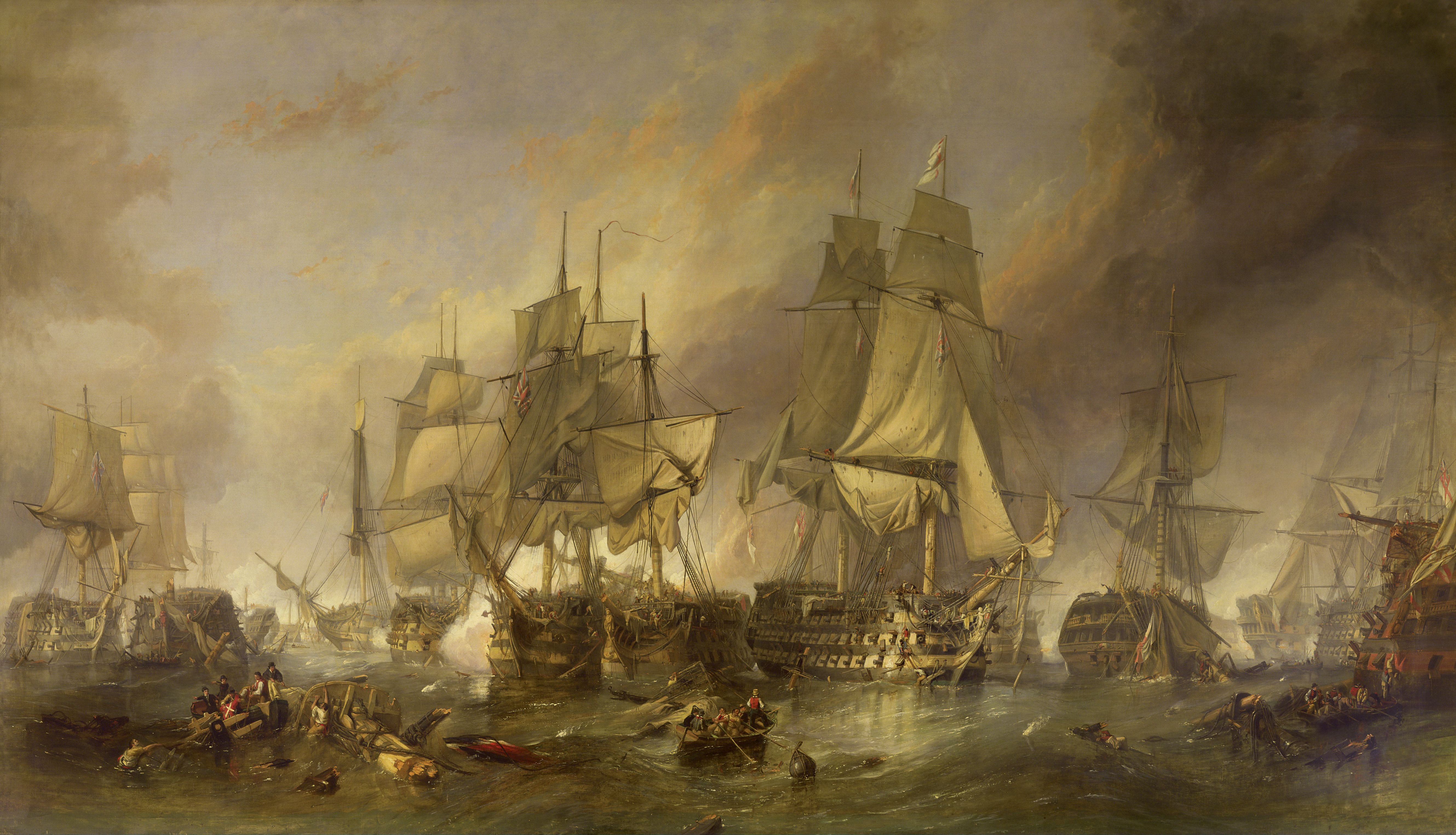 5317x3048 Why Does Royal Navy Still Celebrate Trafalgar Night - Naval Battle Painting