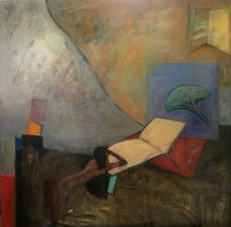 770x756 Saatchi Art Medusa Descansa Painting By Maria Cristina Navarro - Navarro Painting