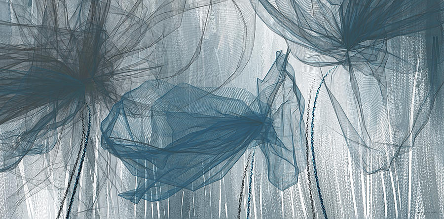 900x445 Navy And Gray Abstract - Navy Blue Painting