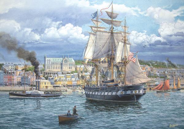 Navy Ship Painting at PaintingValley.com | Explore collection of Navy ...