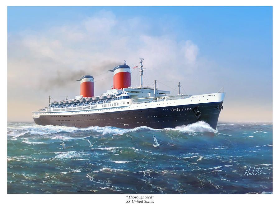 900x675 Thoroughbred - Navy Ship Painting