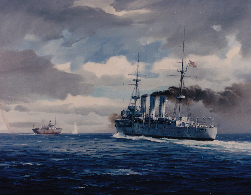 1000x777 Hmas Encounter (I) Royal Australian Navy - Navy Ship Painting
