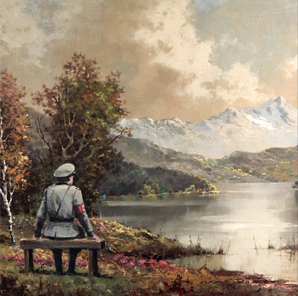 612x609 Banksy's New Work Reflects On Banality Of Evil, Benefits Charity - Nazi Painting