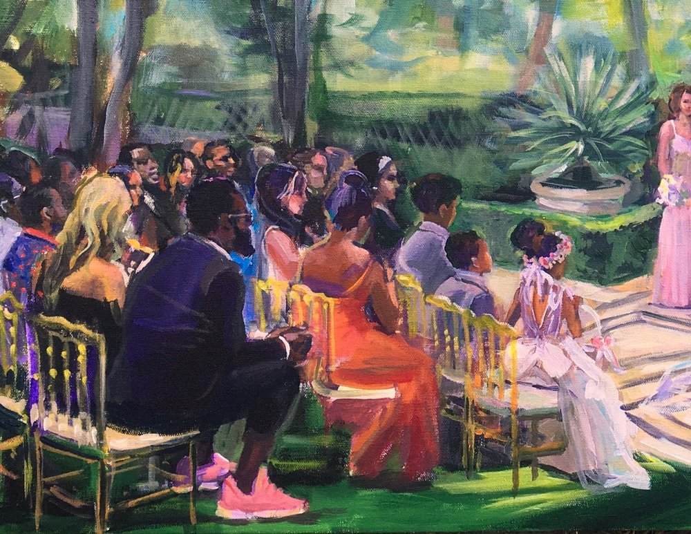 1000x773 Live Event Painting Agnes Csiszar Russo - Nba Painting