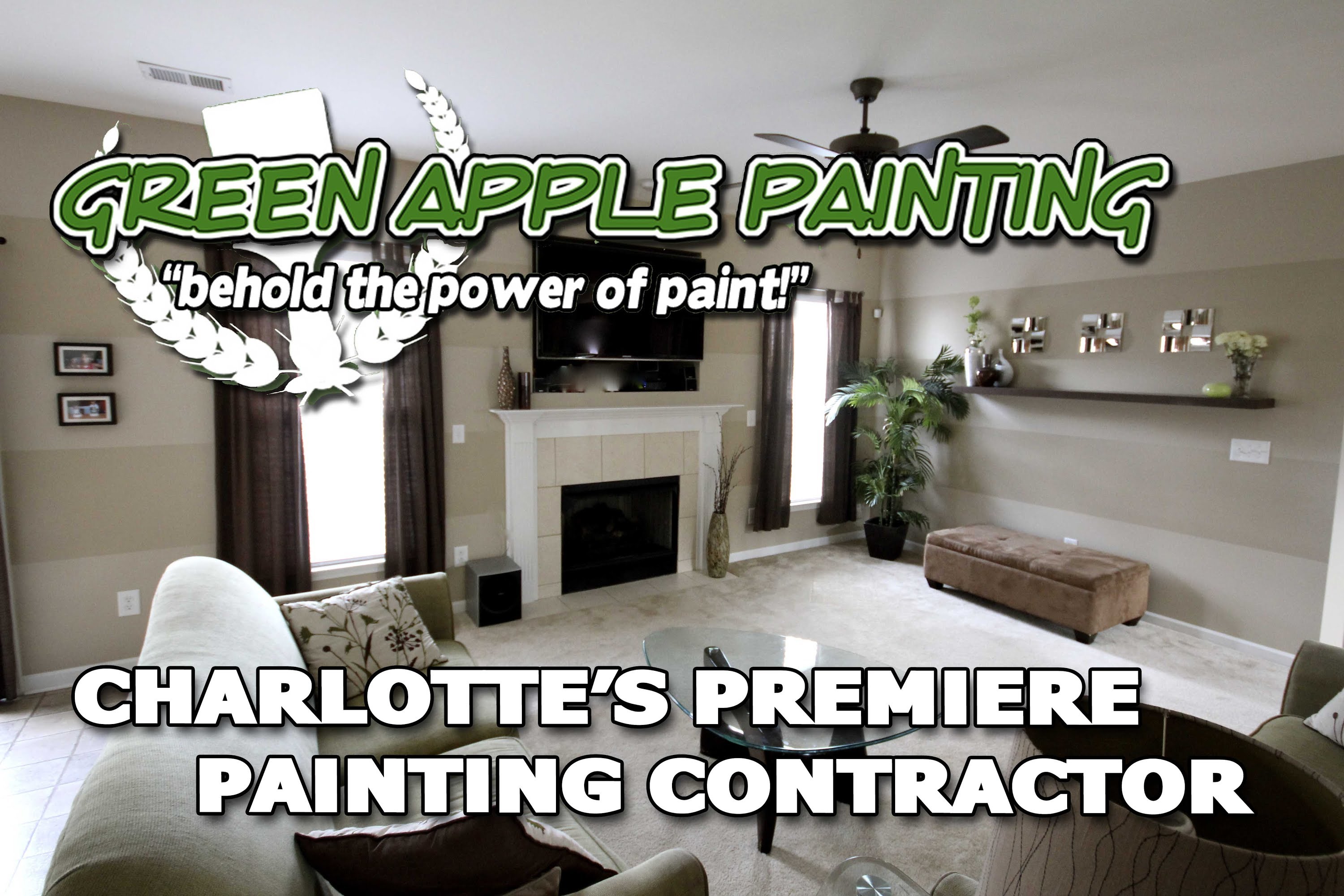 3000x2001 Charlotte Nc Painter Muralist Faux Finishes Green Apple Painting - Nc Painting