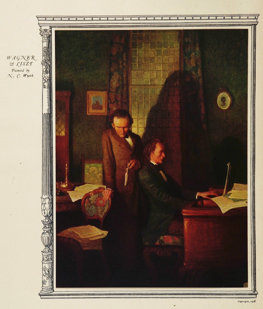 872x1024 Wagner And Liszt Painting By N C Wyeth 1918 - Nc Painting